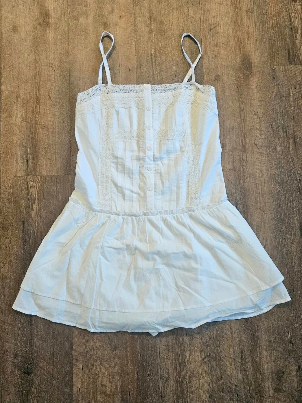 Hollister White Spaghetti Strap Mini Dress